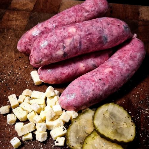 image of Brisket, Pickle, Cheese and Pepper Sausage