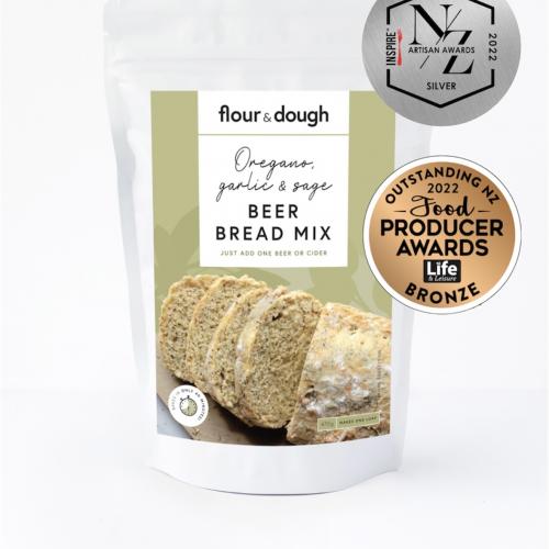 image of Flour & Dough Oregano Garlic & Sage Beer Bread Baking Mix