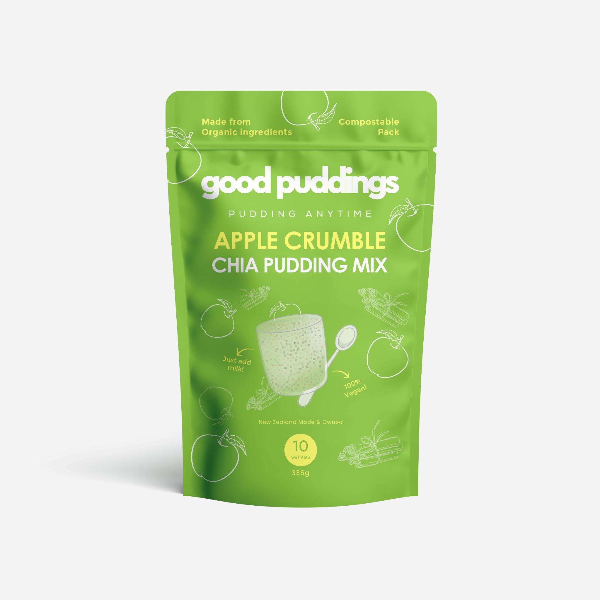 product image for Good Puddings Apple Crumble Chia Pudding Mix