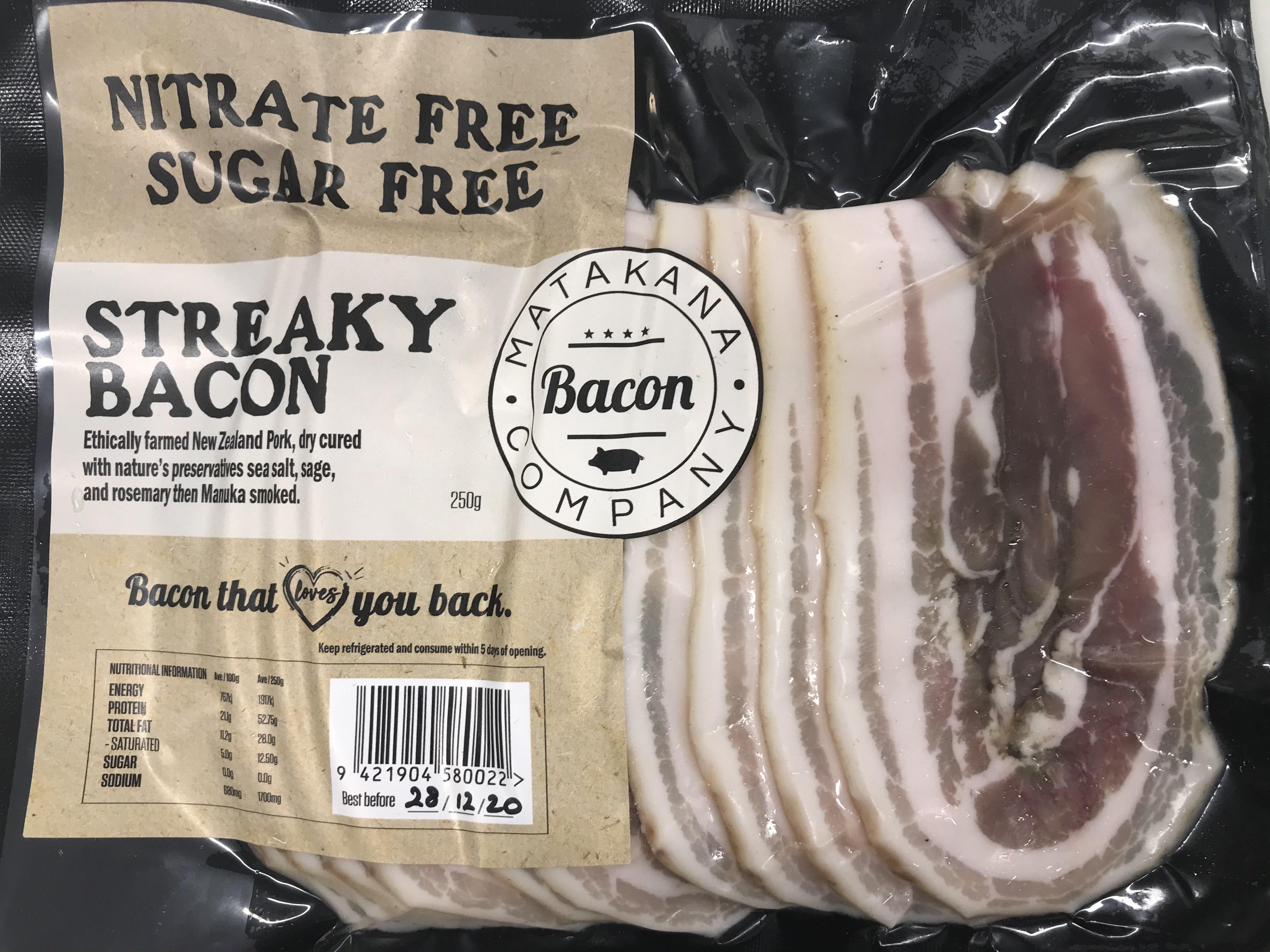Matakana Bacon Company Streaky Bacon Gourmet food & drink