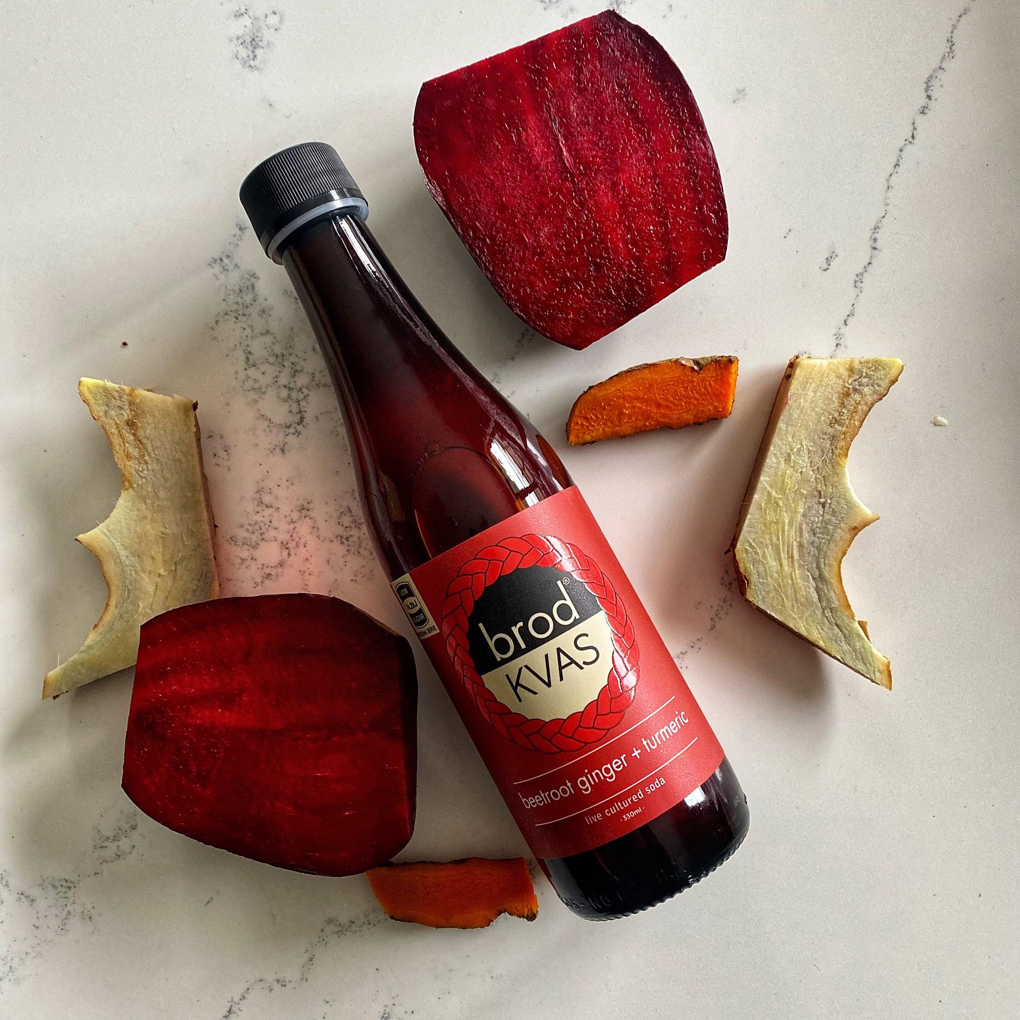 product image for Brod Beetroot Ginger + Turmeric Kvas 12 pack