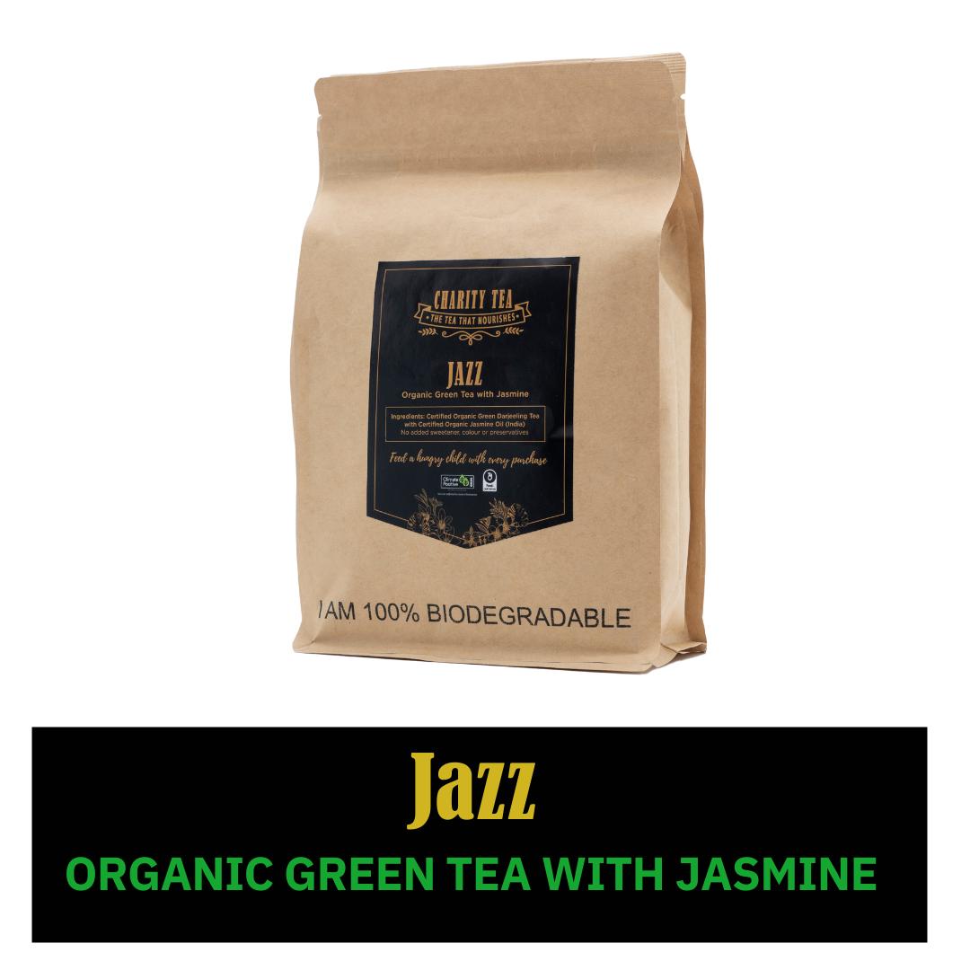 product image for Charity Tea Jazz - Organic Green Tea with Jasmine 