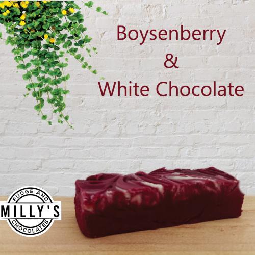 image of Boysenberry & White Chocolate Fudge
