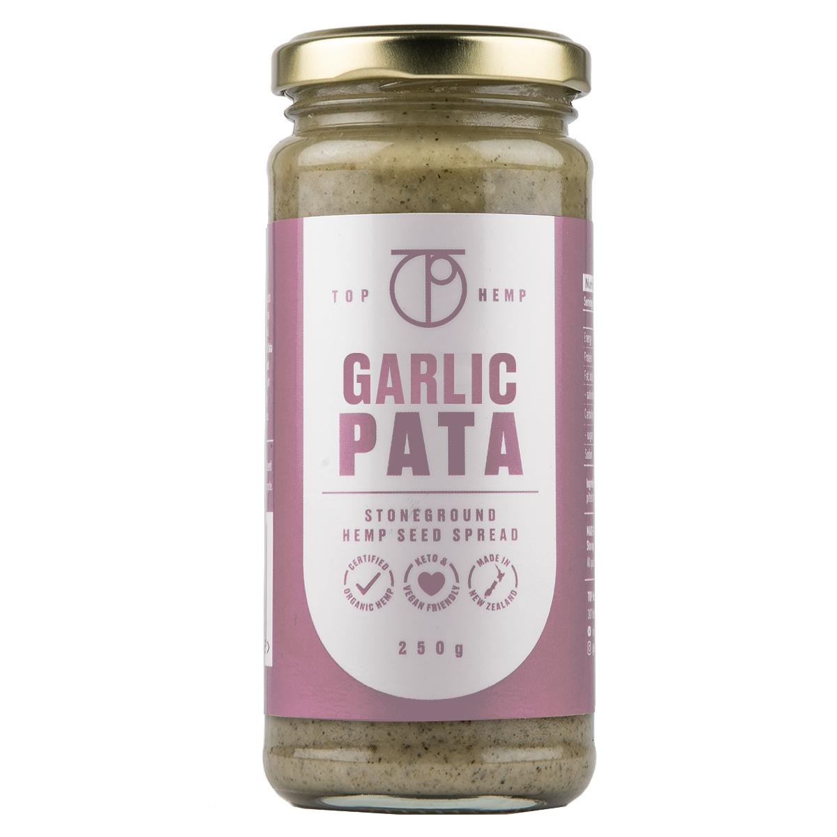 product image for TOP Hemp - Garlic Pata (stoneground hemp seed spread)