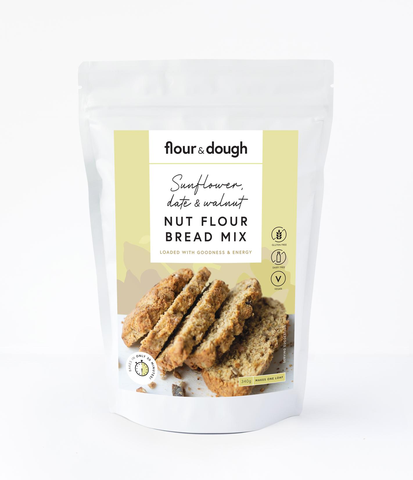product image for Flour & Dough Sunflower Date and Walnut Baking Mix - GF