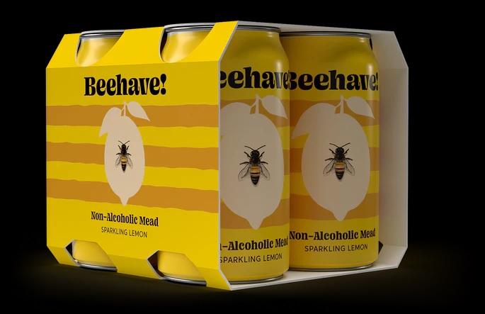 product image for Beehave Non-Alcoholic Lemon Mead 4 Pack