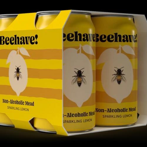 image of Beehave Non-Alcoholic Lemon Mead 4 Pack