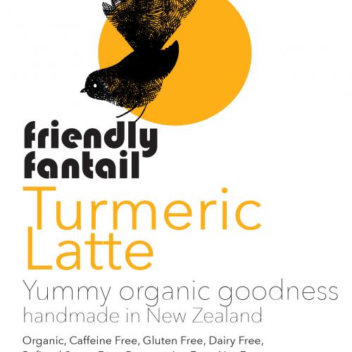 image of Friendly Fantail Organic Turmeric Latte spice mix - Cafe Pack